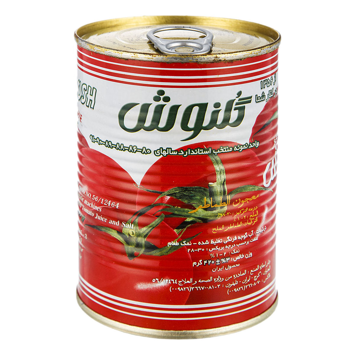 رب گوجه فرنگی 420 گرمی گلنوش