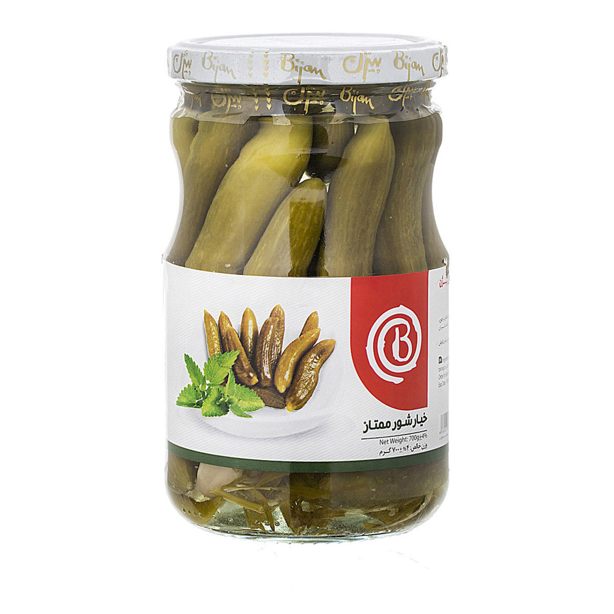 خیارشور ممتاز 700 گرمی بیژن