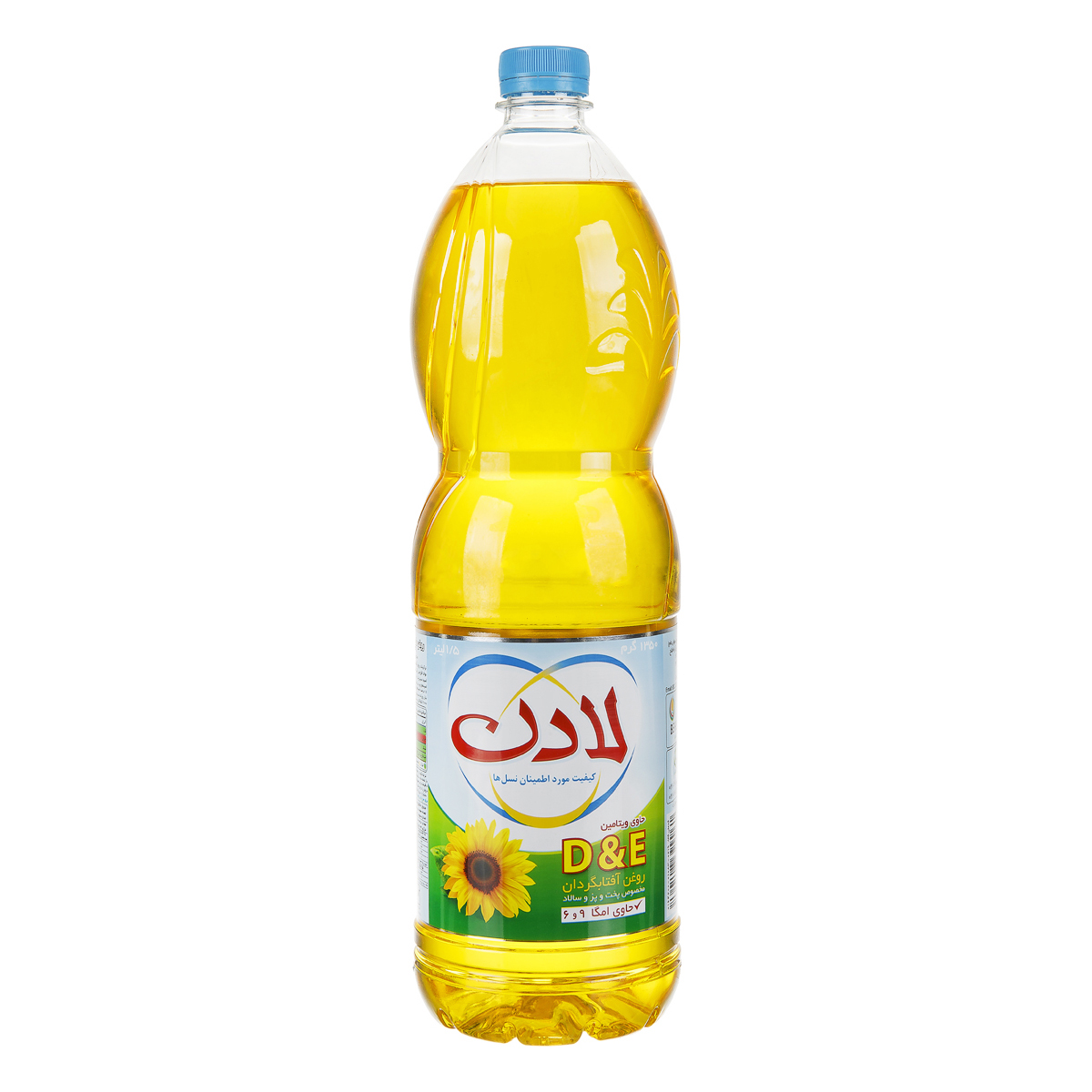 روغن آفتابگردان مایع پخت و پز و سالاد 1500 میلی لیتری لادن