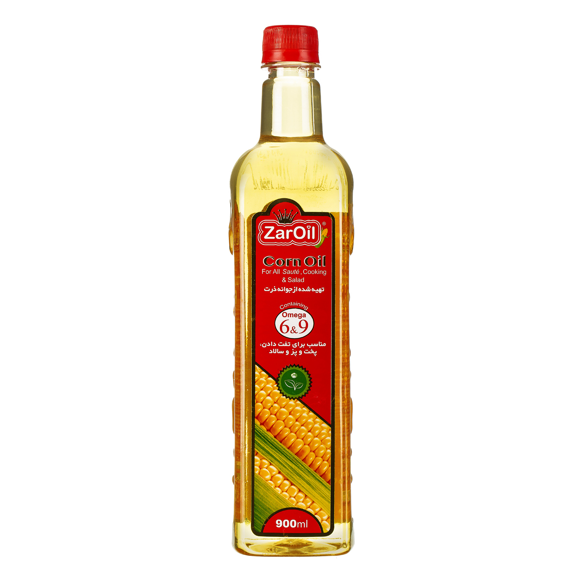 روغن ذرت تصفیه شده مناسب پخت و پز و سالاد و تفت دادن 900 میلی لیتری زراویل