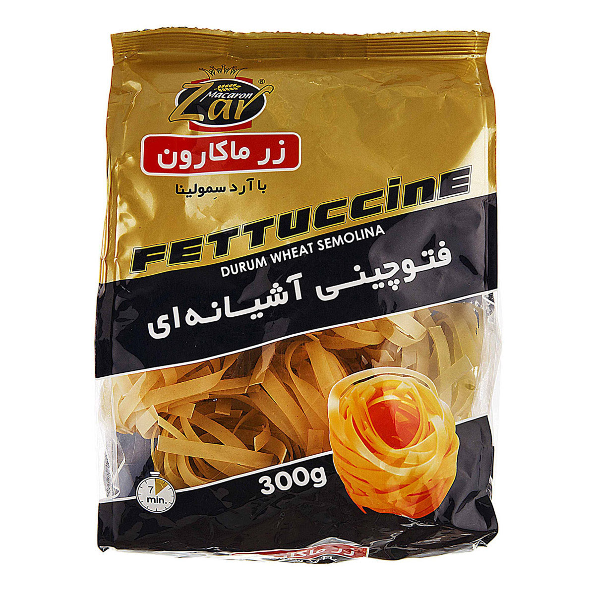 ماكارونی فرمی مدل فتوچینی آشیانه‌ای 300 گرمی زرماكارون