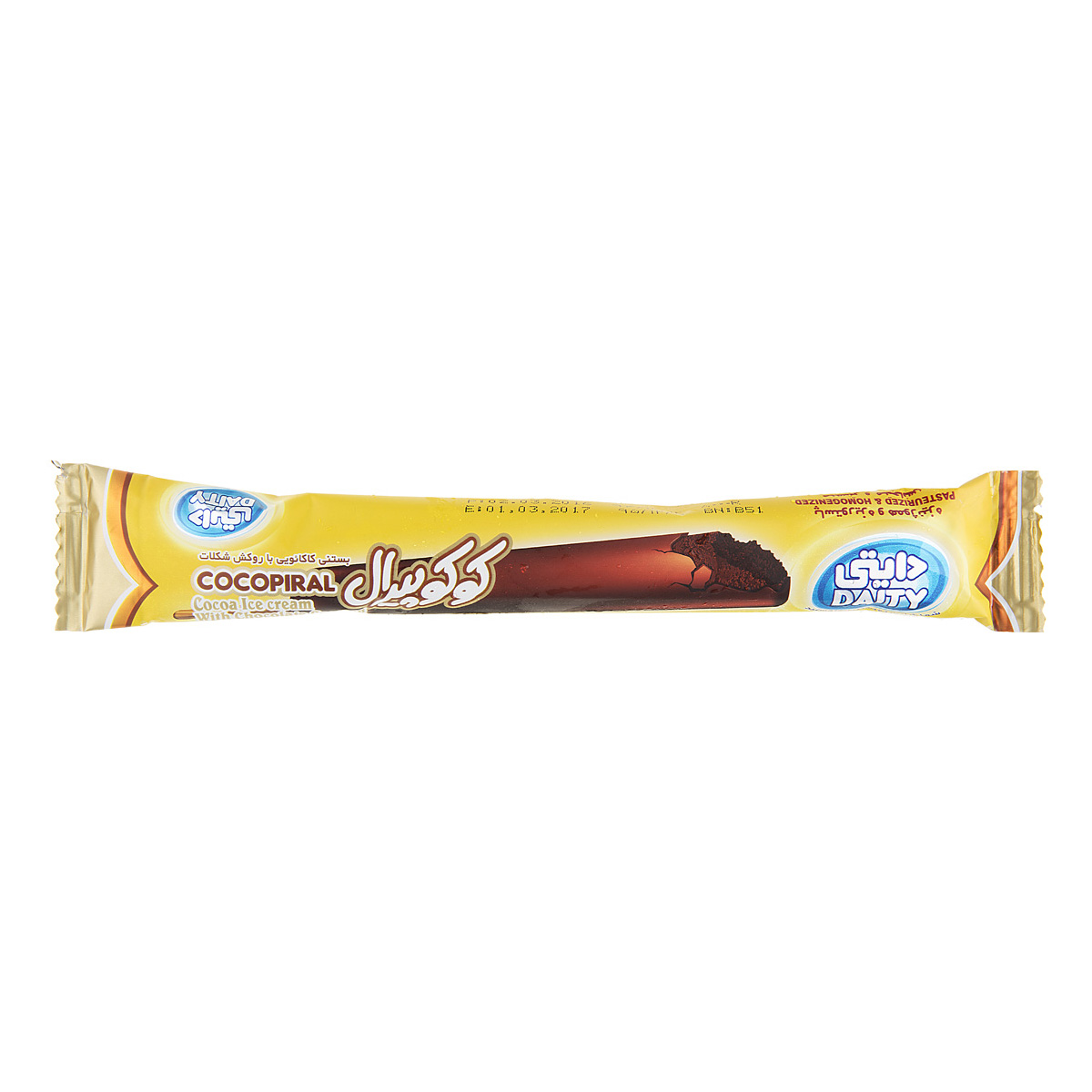 بستنی کاکائو با روکش شکلات چوبی 60 گرمی دایتی