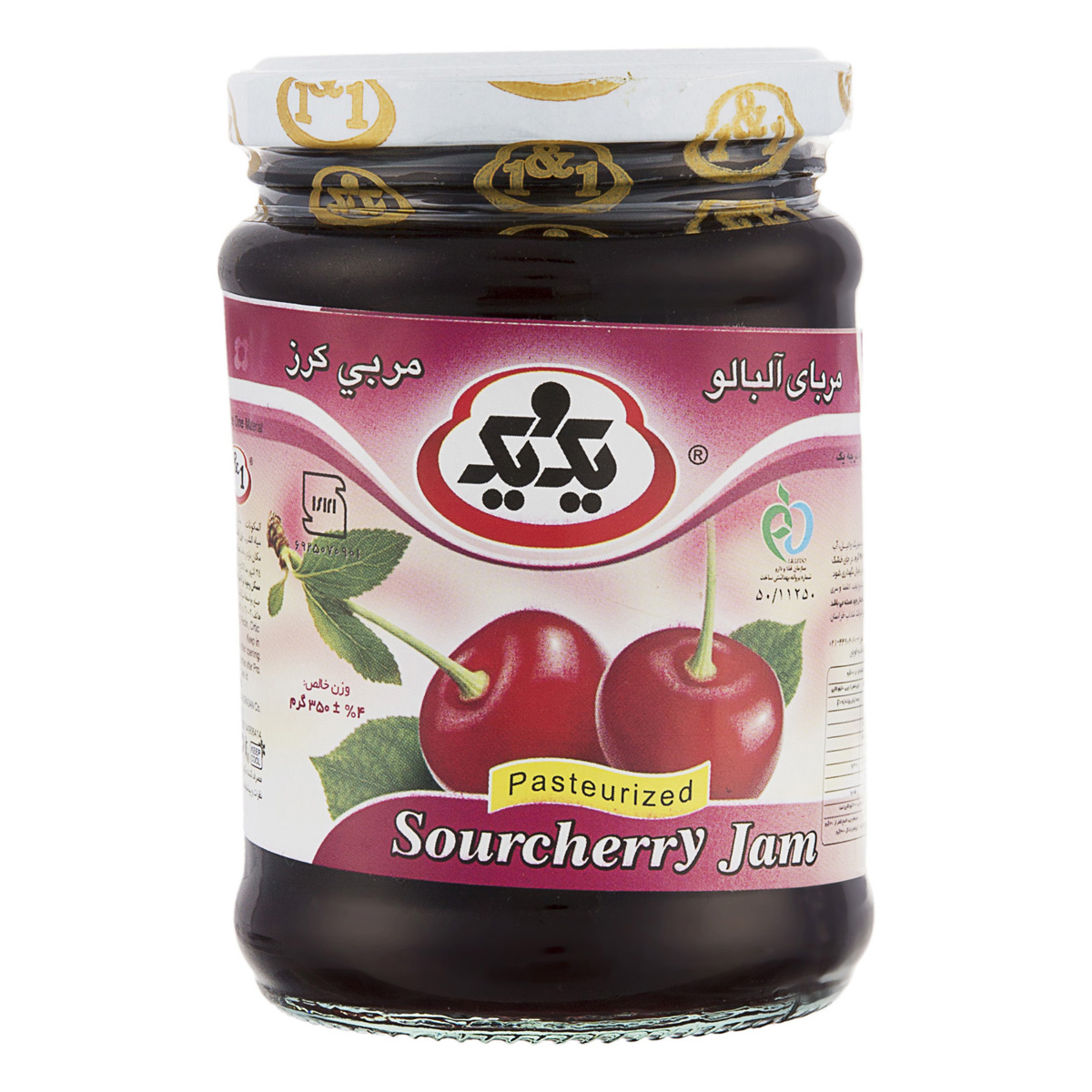 مربا آلبالو 325 گرمی یک‌و‌‌یک