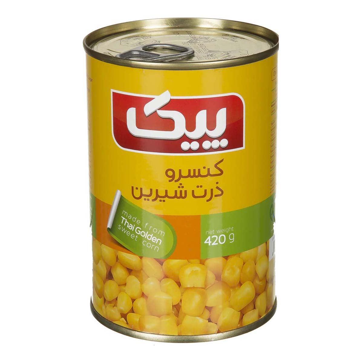 کنسرو ذرت شیرین 420 گرمی پیک