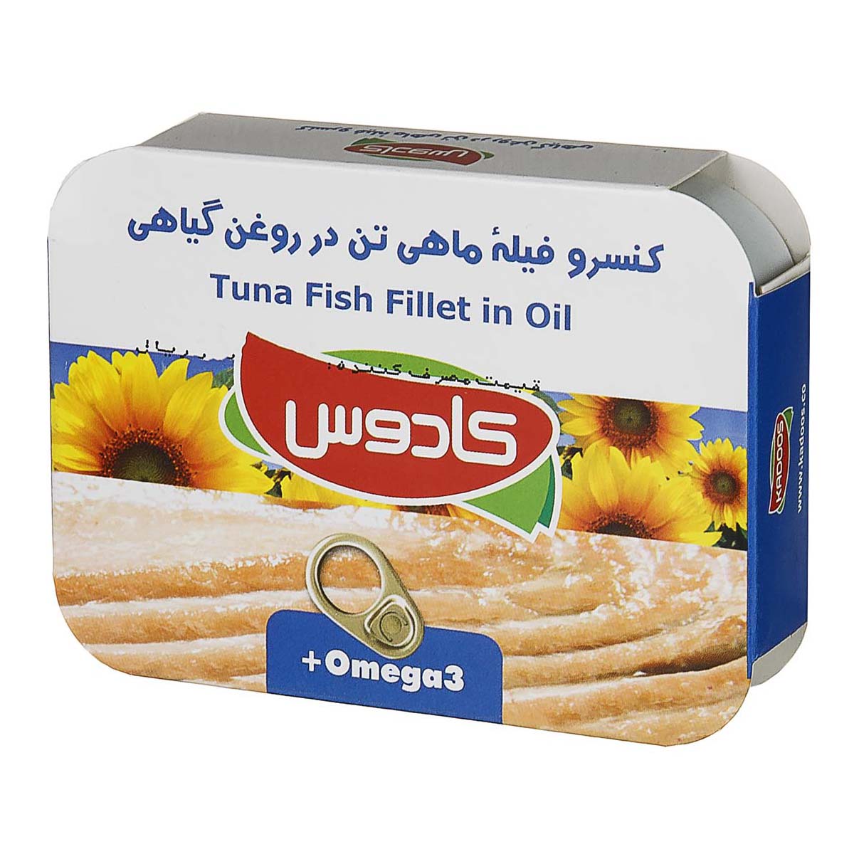 کنسرو فیله ماهی تن در روغن گیاهی 110 گرمی کادوس
