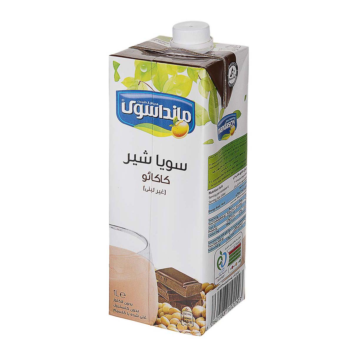 شیر سویا فرادما با طعم کاکائو 1000 میلیلیتری مانداسوی