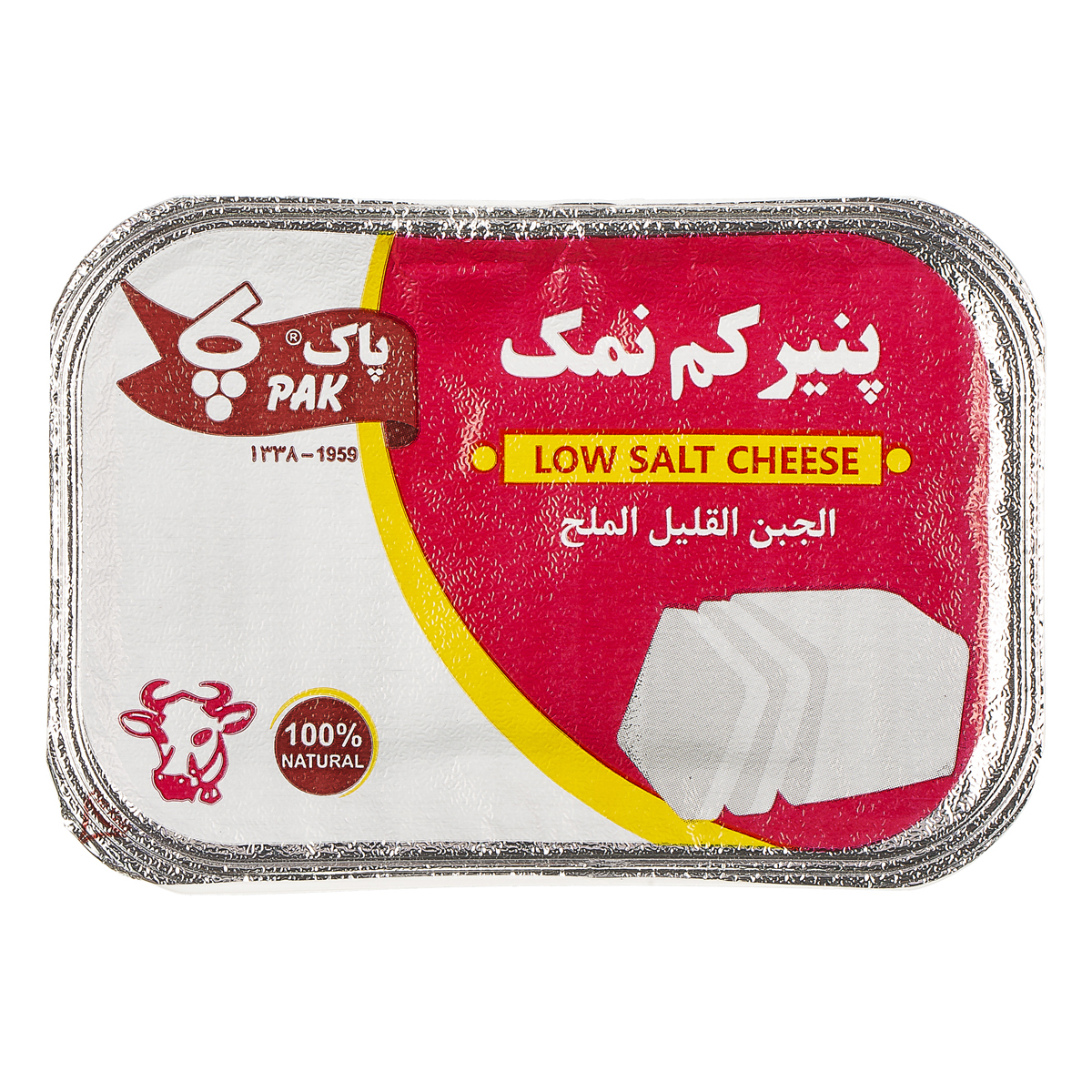 پنیر کم نمک 300 گرمی پاک