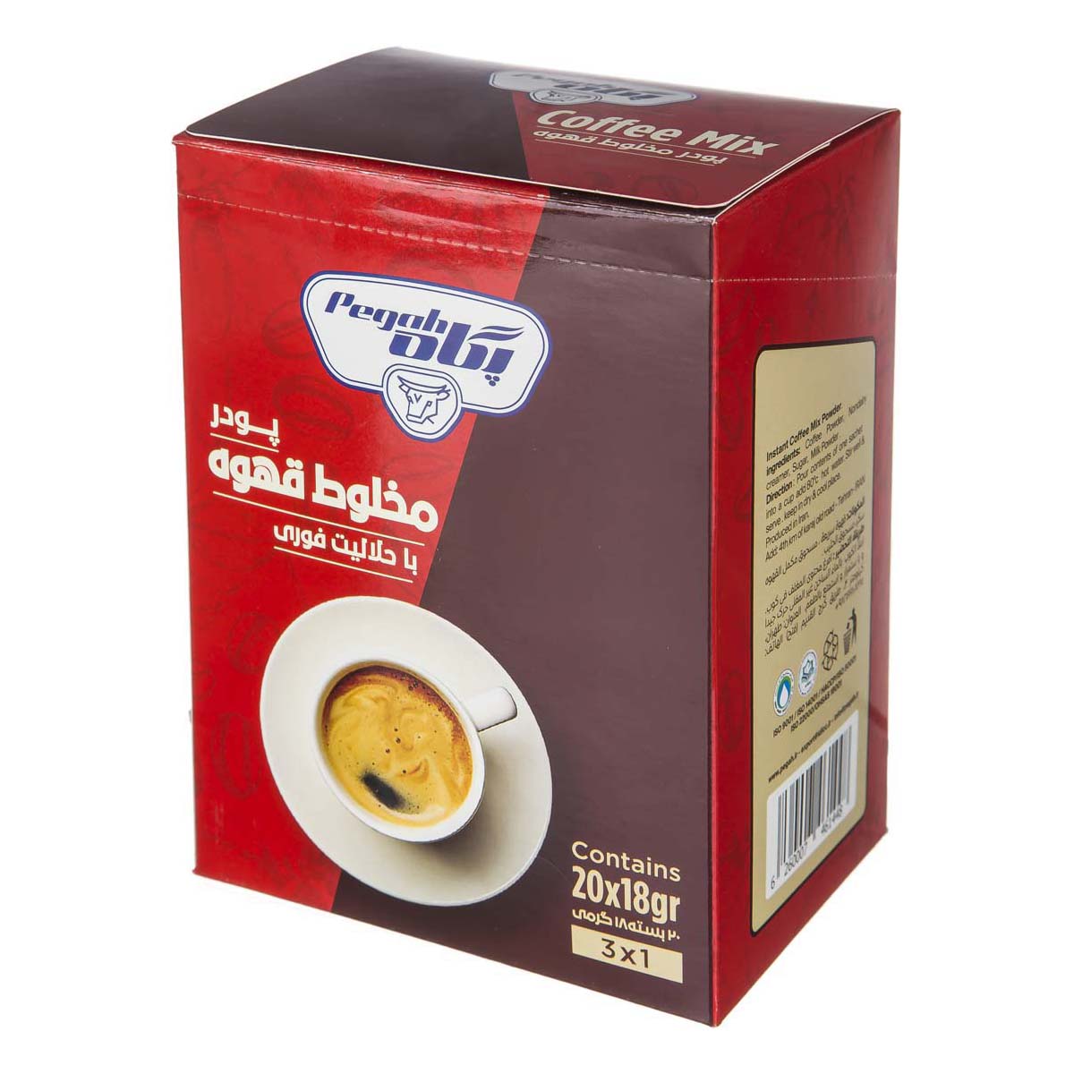 پودر مخلوط قهوه  20 عددی 360 گرمی پگاه