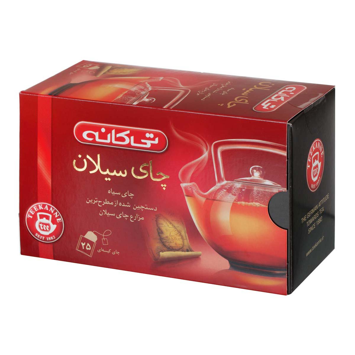 چای سیاه کیسه‌ای سیلان 25 عددی تی‌کانه