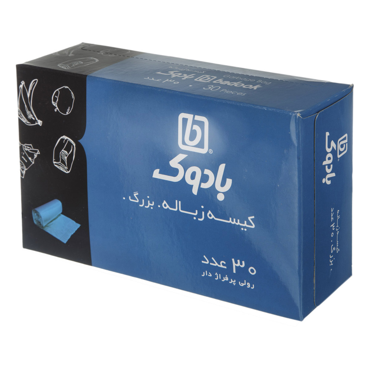 کیسه زباله رولی 30 عددی بادوک