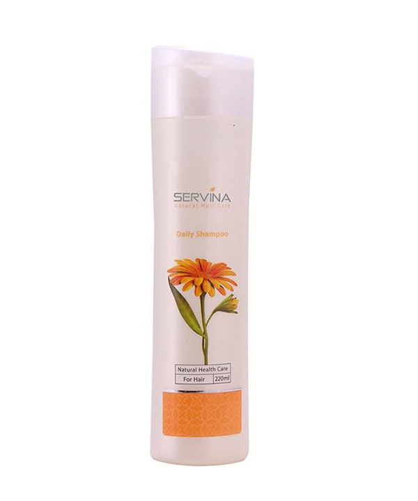 شامپو مو سر روزانه سروینا Servina مدل Daily Shampoo حجم 220 میلی‌لیتر