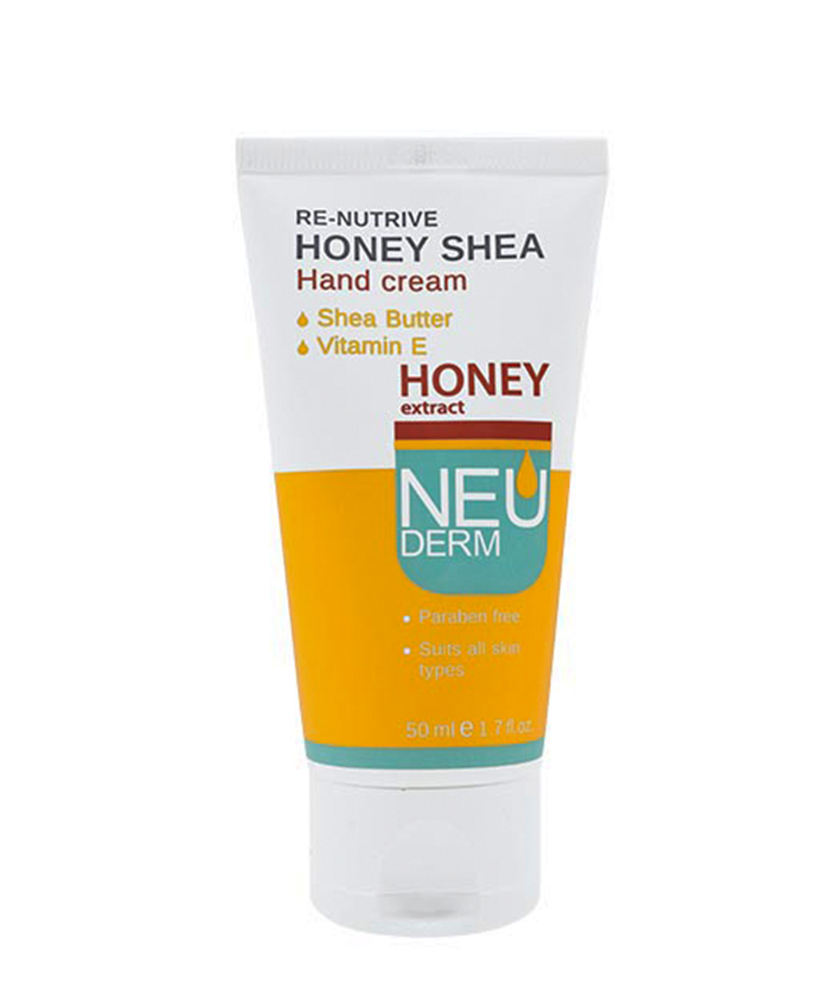 کرم دست نئودرم Neuderm مدل Re-Nutrive Honey Shea حجم 50 میلی‌لیتر