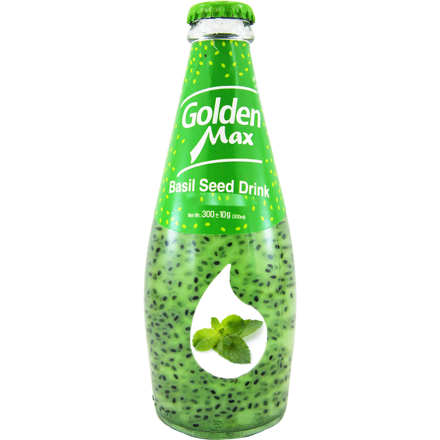 نوشیدنی تخم شربتی با طعم نعنا (بدون گاز) Golden Max گلدن مکس 300 میلی لیتری